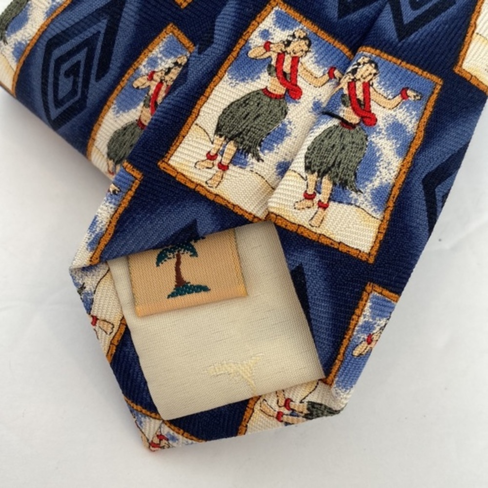 Tommy Bahama Blue Hula Girl Tie New With Tags - Picture 2 of 5